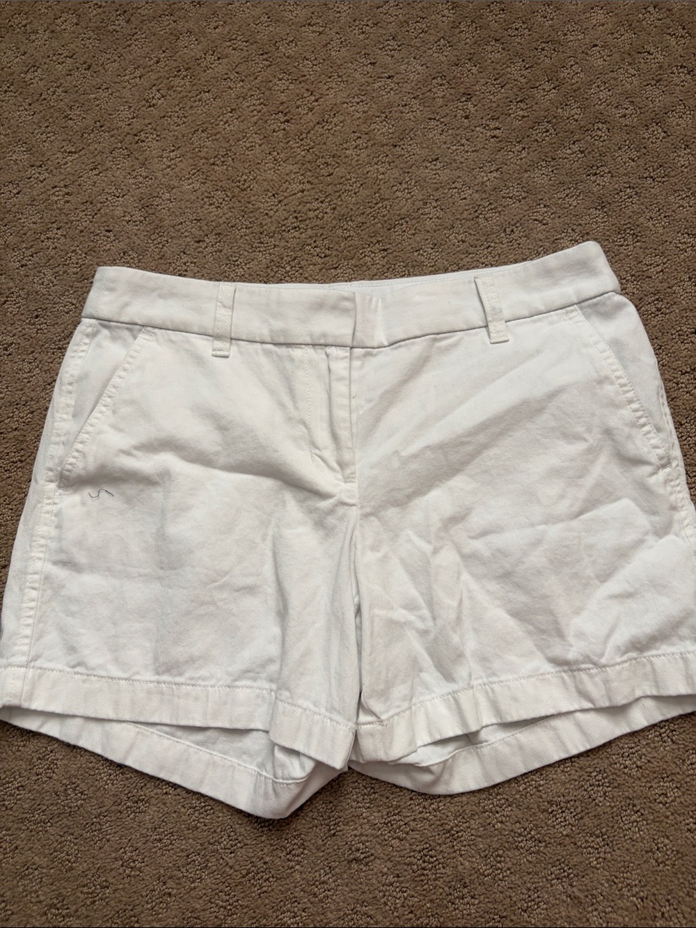 J. Crew White Cotton Shorts